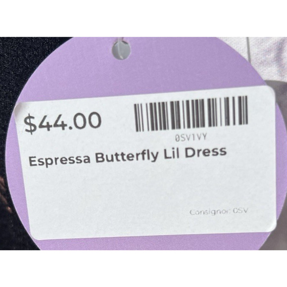 Espressa Butterfly T-Shirt Mini Dress Fit N Flare Whimsy Goth Punk Fairy Size M - Picture 6 of 6